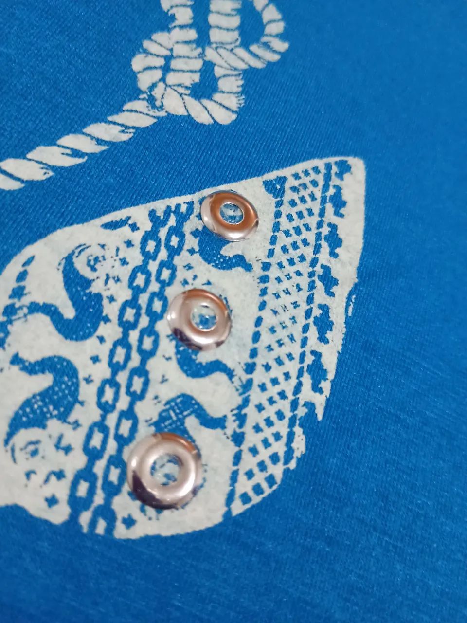 Camiseta azul Tam U - Foto 3