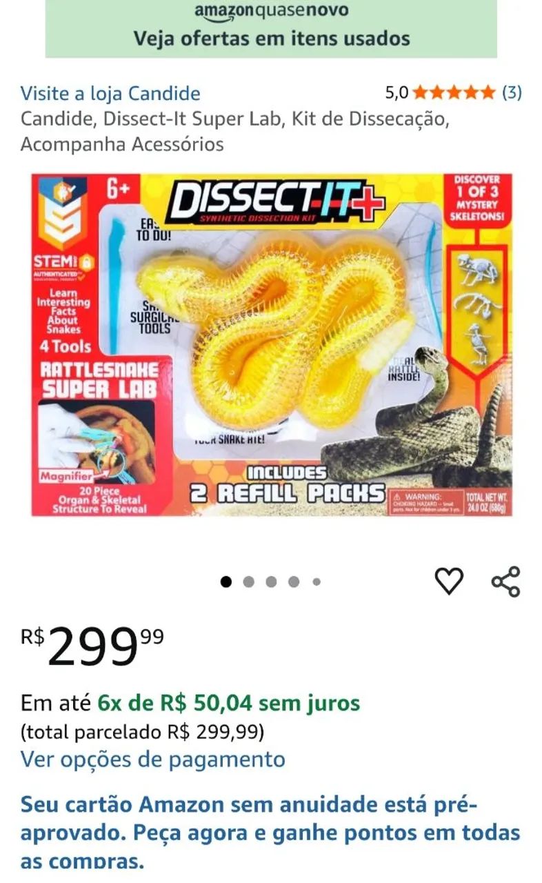 Brinquedo Dissect It - Cobra  - Foto 2