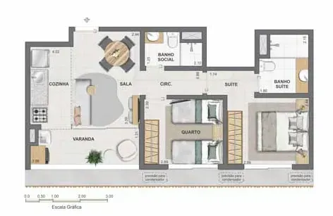 PLANTA 51m²