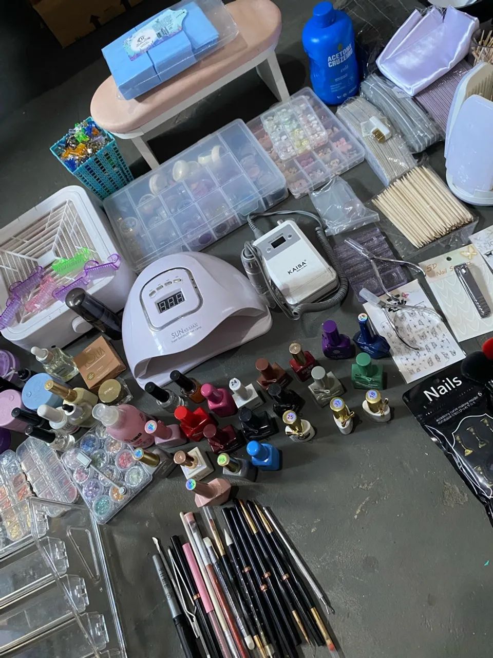 Kit Completo de Materiais para Unhas - Alongamento + Equipamentos - Foto 3
