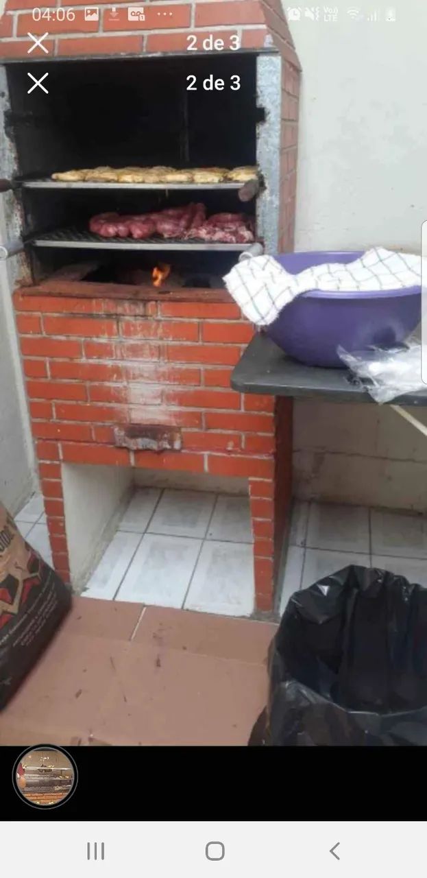 Churrasqueiro disponível para festas e eventos