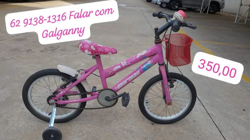 Bicicleta infantil aro 16 Rosa  - Foto 4