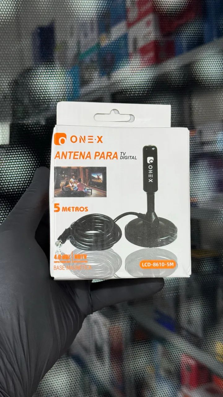 Antena para tv digital e conversor 