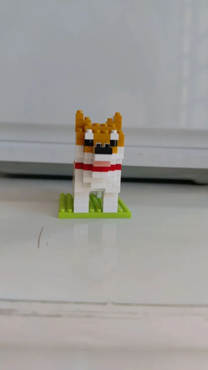 Cachorro bloco de montar 