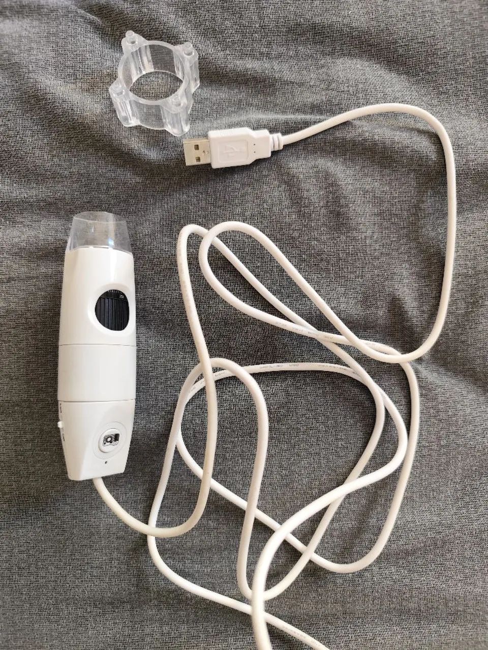 Microscópio Digital USB c/ LED e Suporte Acrílico (PC/Notebook) - Foto 2