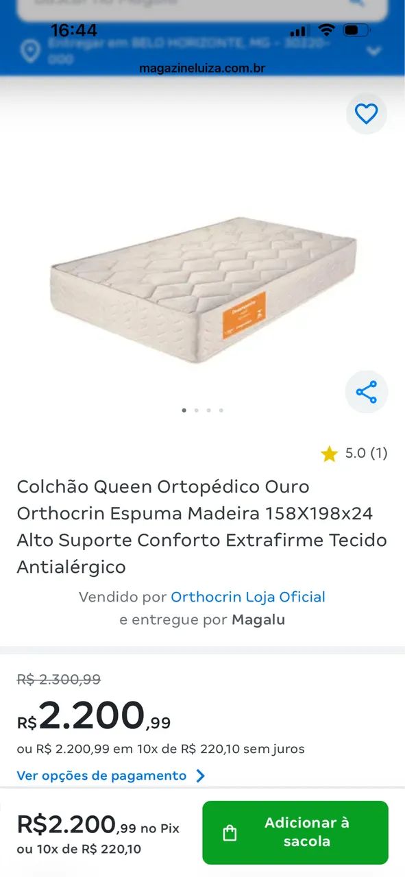 Colchão Queen Ortocrin - Foto 2