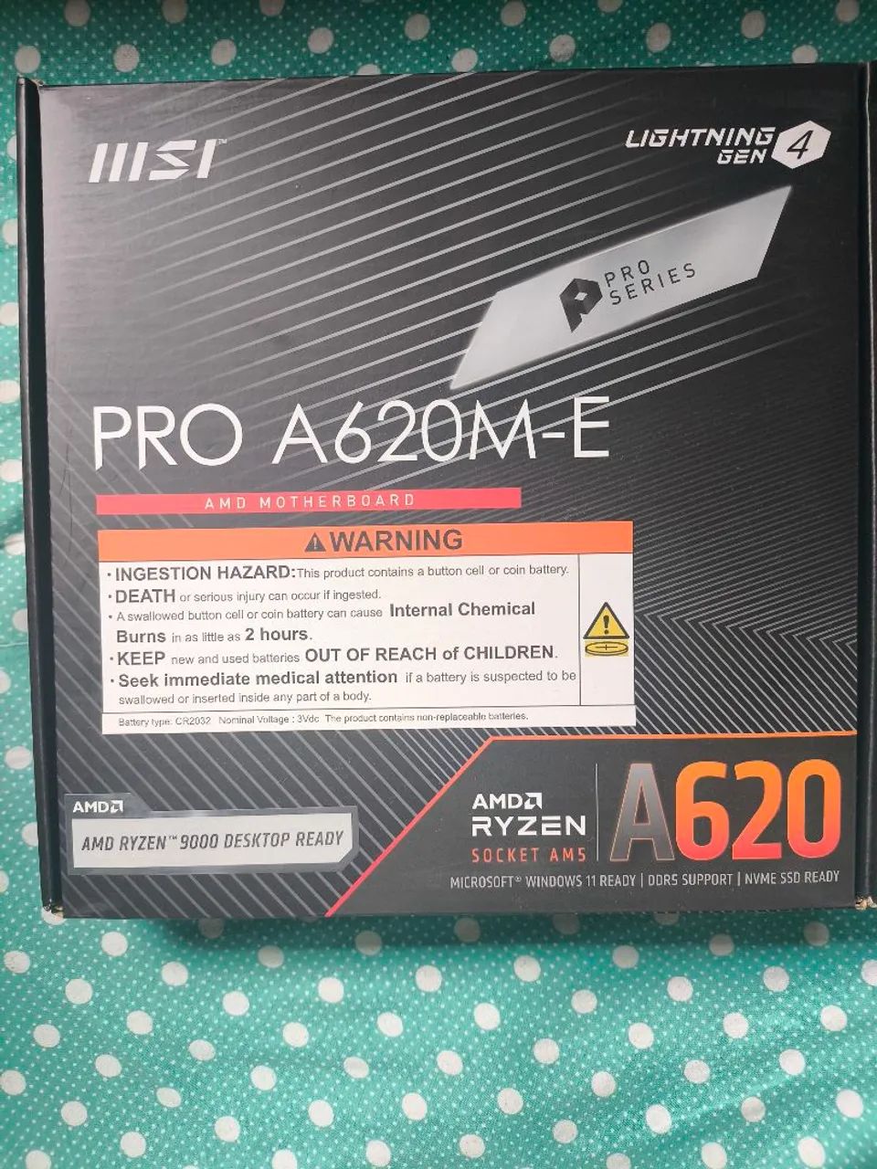 Pro A620M-E lacrada nova nunca utilizada