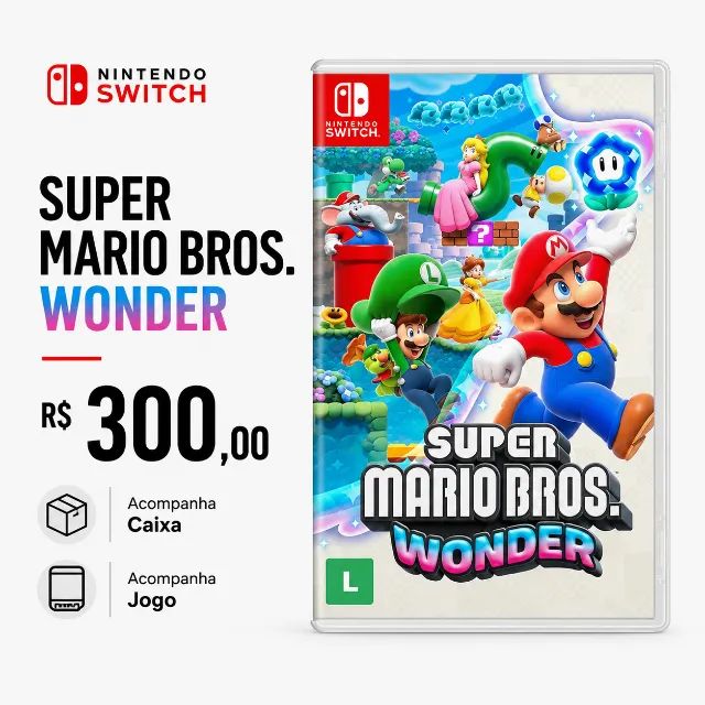 Nintendo Switch - アリマナ Minecraft + マリオワンダー + マリオカート8 Jogos Nintendo Switch Originais Mario Kart 8 Mario Party Wonder