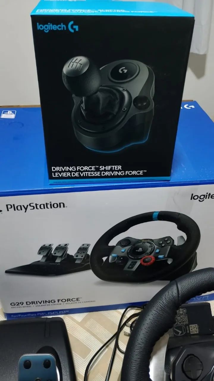 Logitech G29 Driving Force + Câmbio Logitech ? 6 Marchas - Foto 4