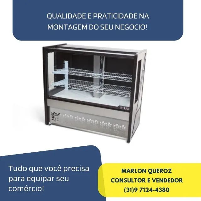 Balcão Refrigerado 1,25m para Tortas Polar