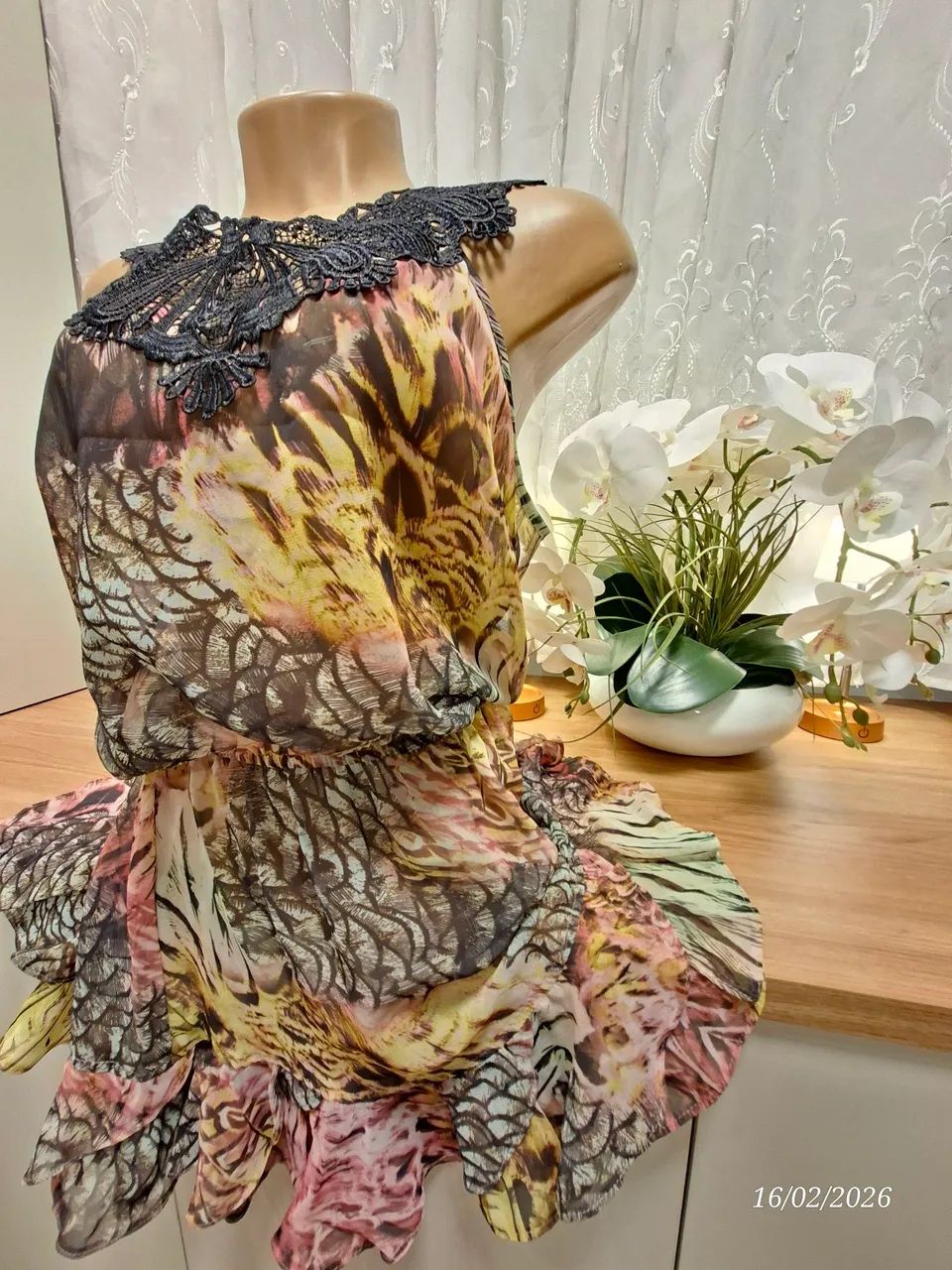 Vestido Curto Estampado