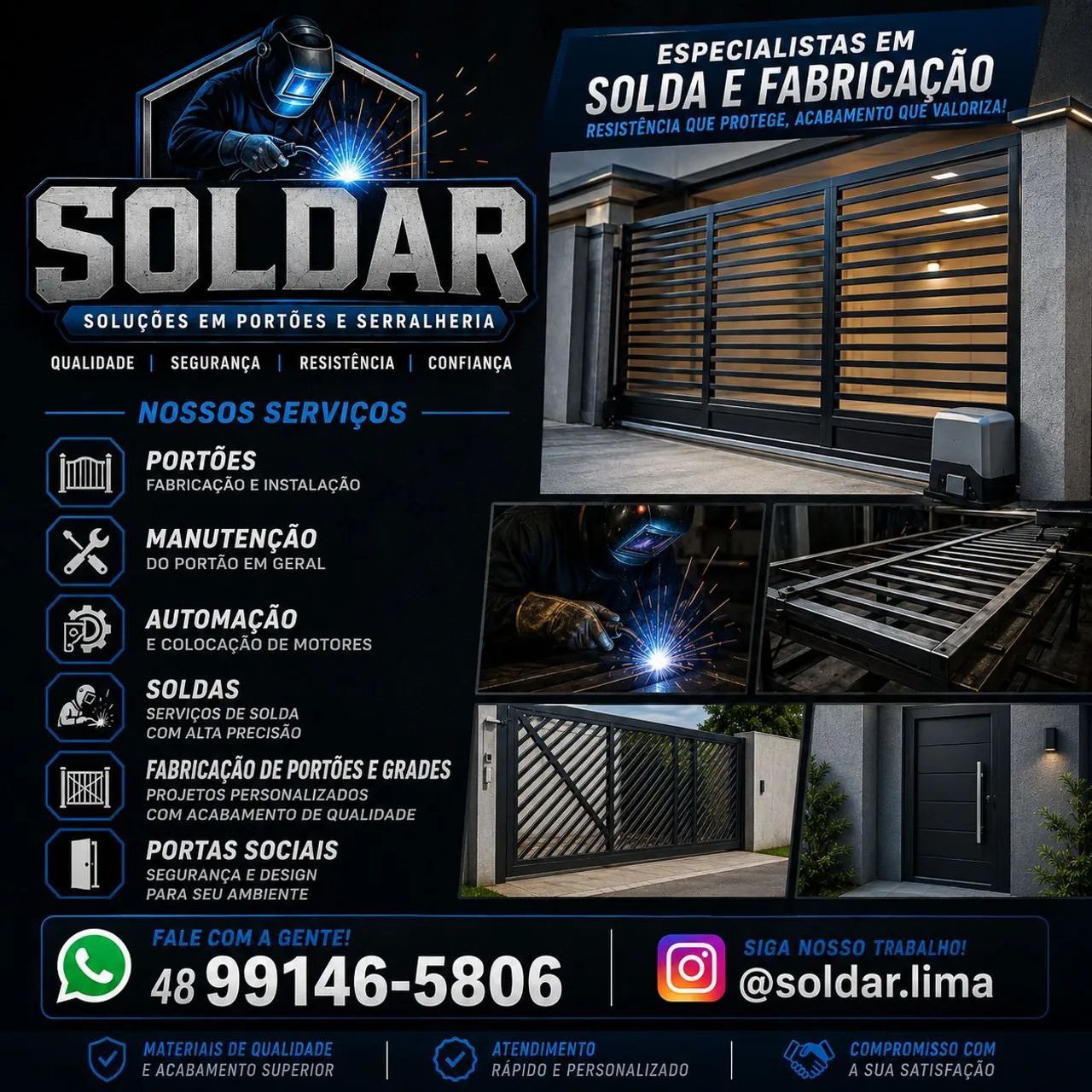 Soldar - portões, grades e automações 