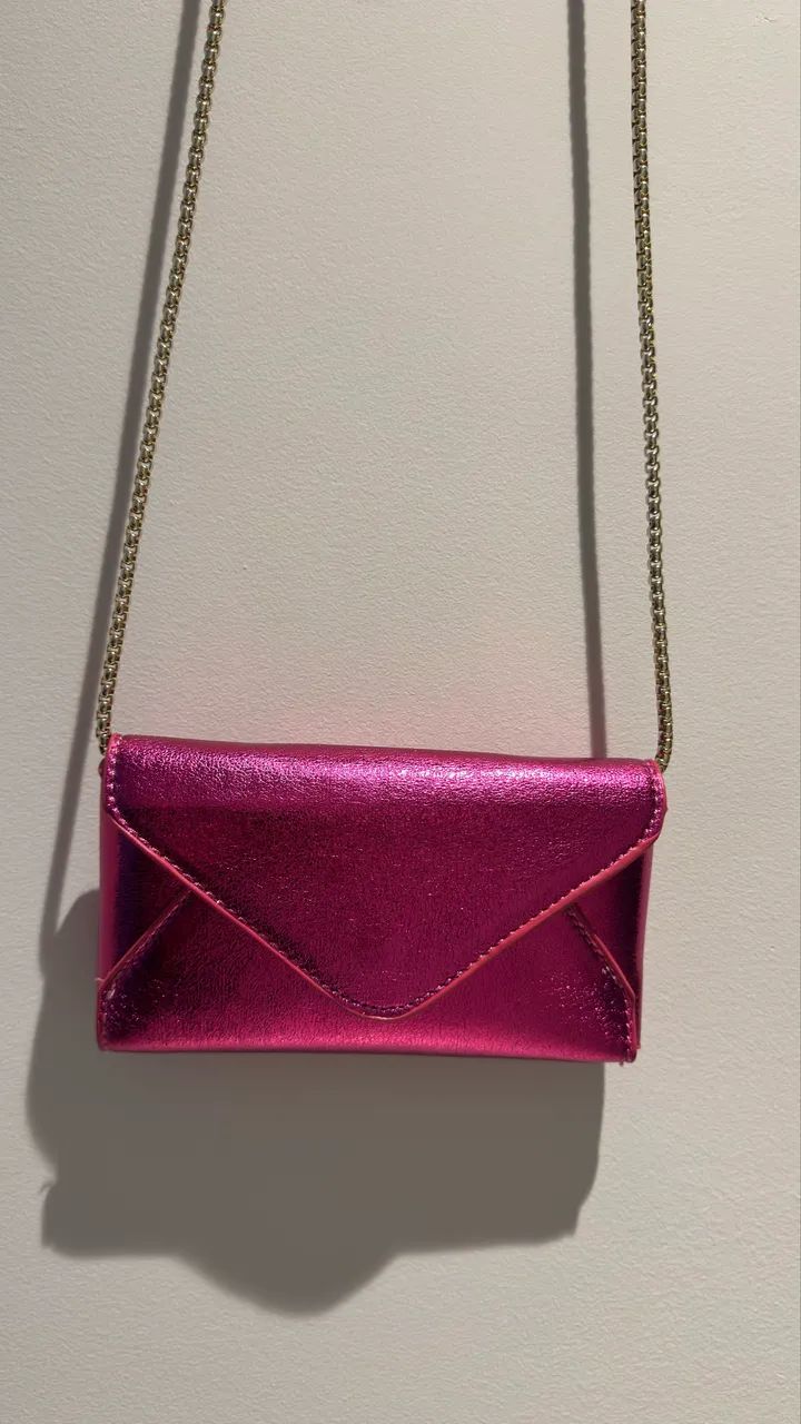 VENDO BOLSA ZARA METALIZADA ROSA - Foto 3