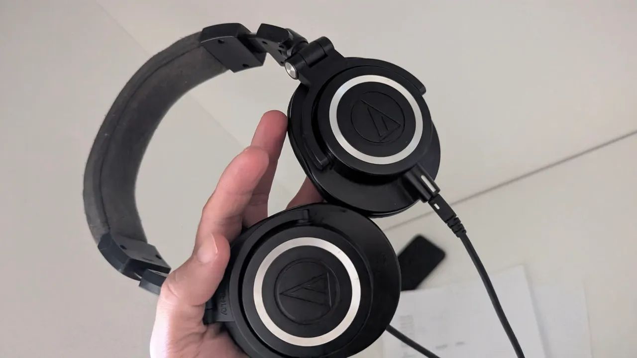 Fone Audio-Technica ATH-M50x Profissional - Foto 3