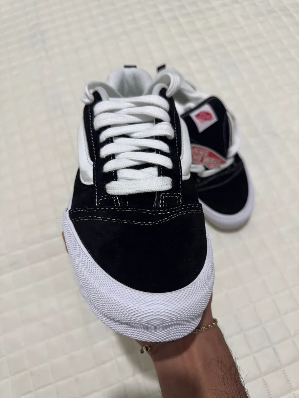 Tênis Vans Knu Skool Preto e Branco - Foto 3