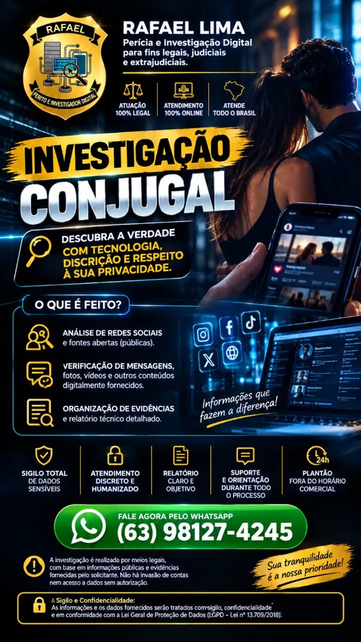 Investigação conjulgal digital