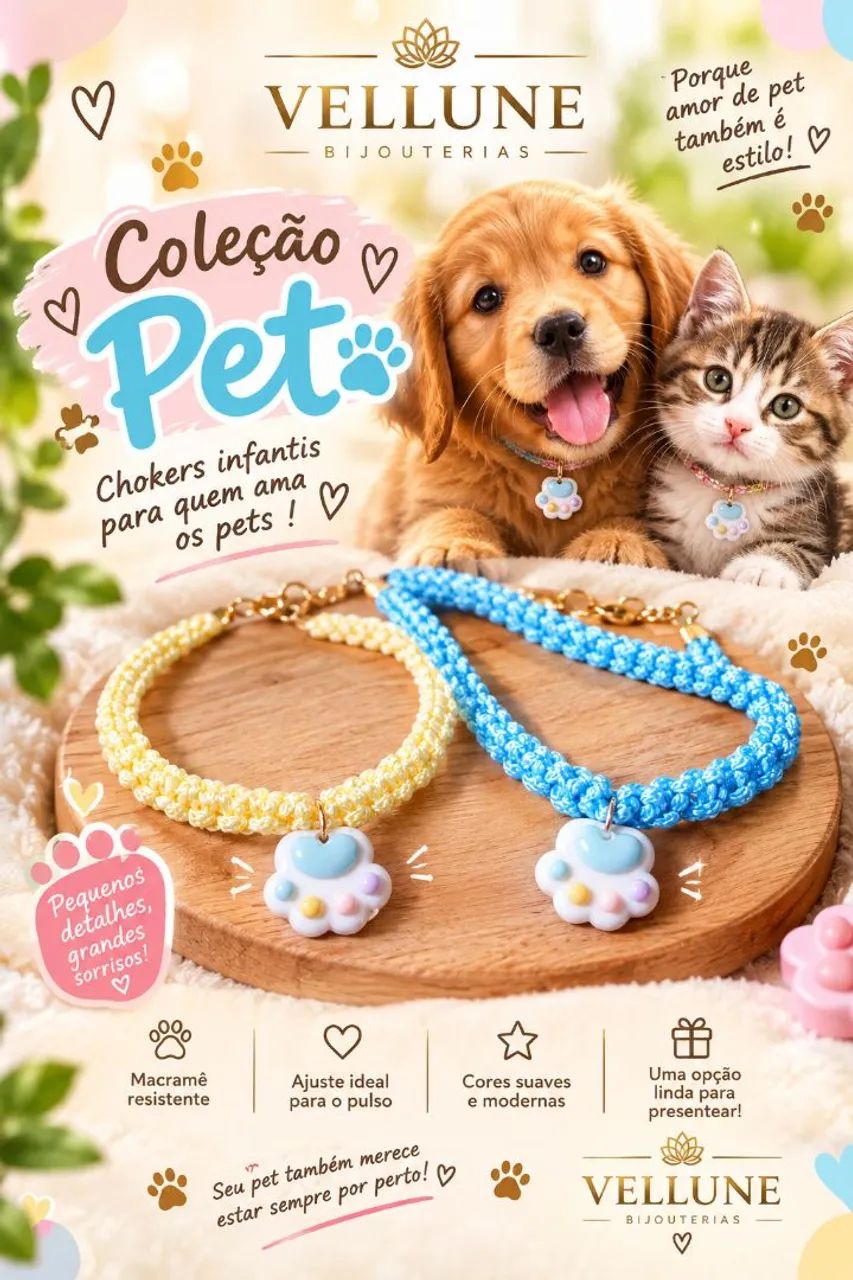 Pulseiras e choker infaltil em macramê.  - Foto 5