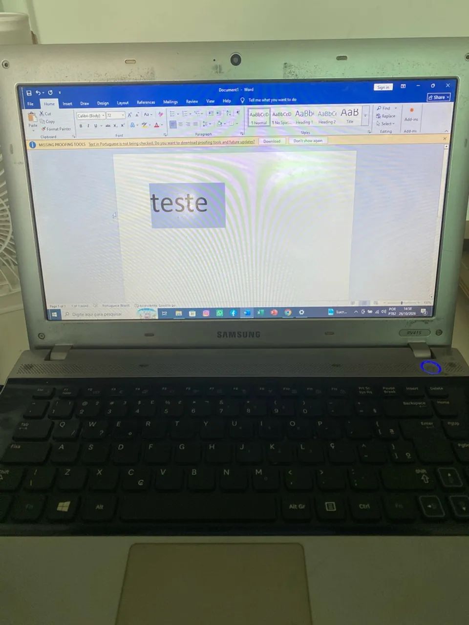 Notebook Samsung RV415 observação  - Foto 2