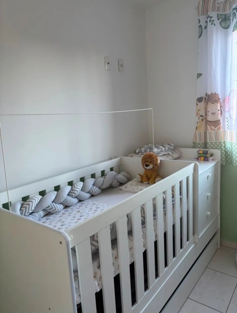 Berço cama multifuncional com 3 gavetas