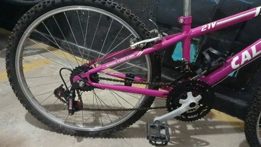 Bicicleta Caloi Max Aro 24 Rosa - Foto 5