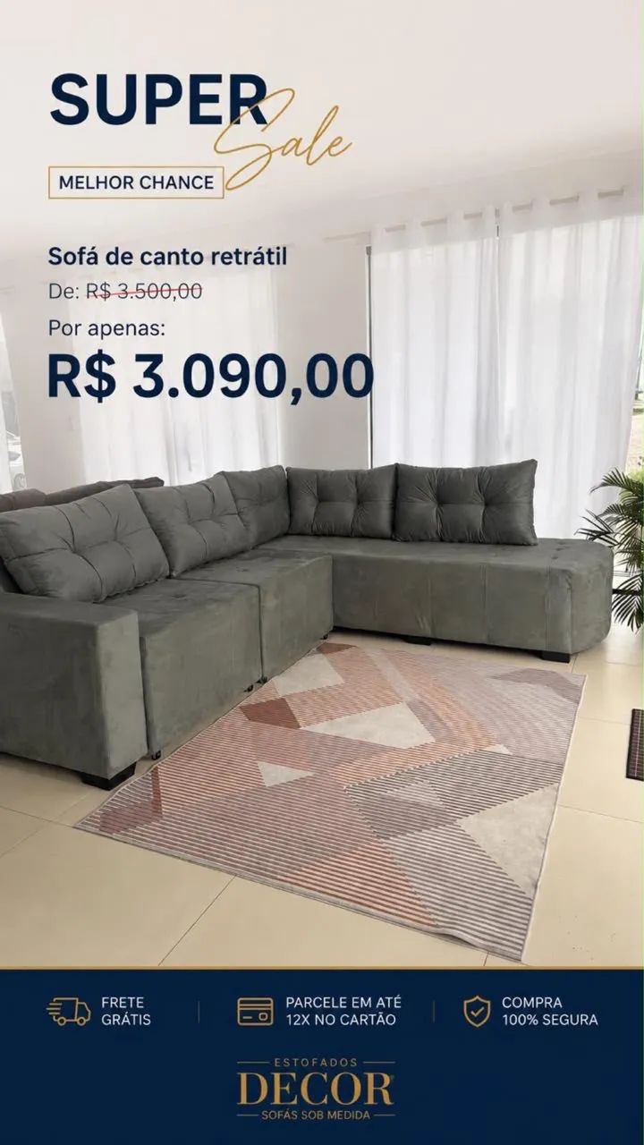 Sofás a pronta entrega 