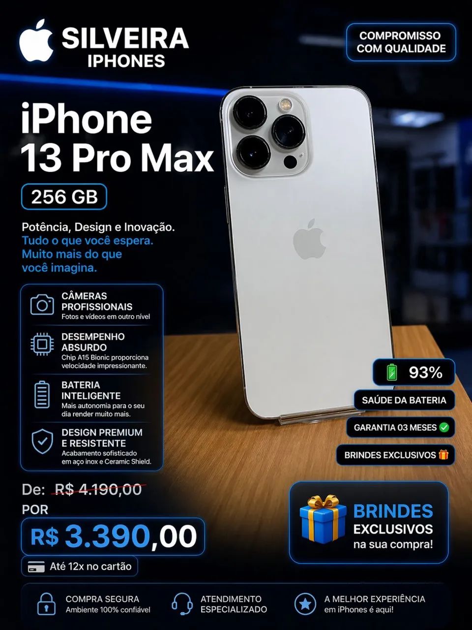 iPhone 13 Pro Max 256gb - Celulares e Smartphones - Jardim