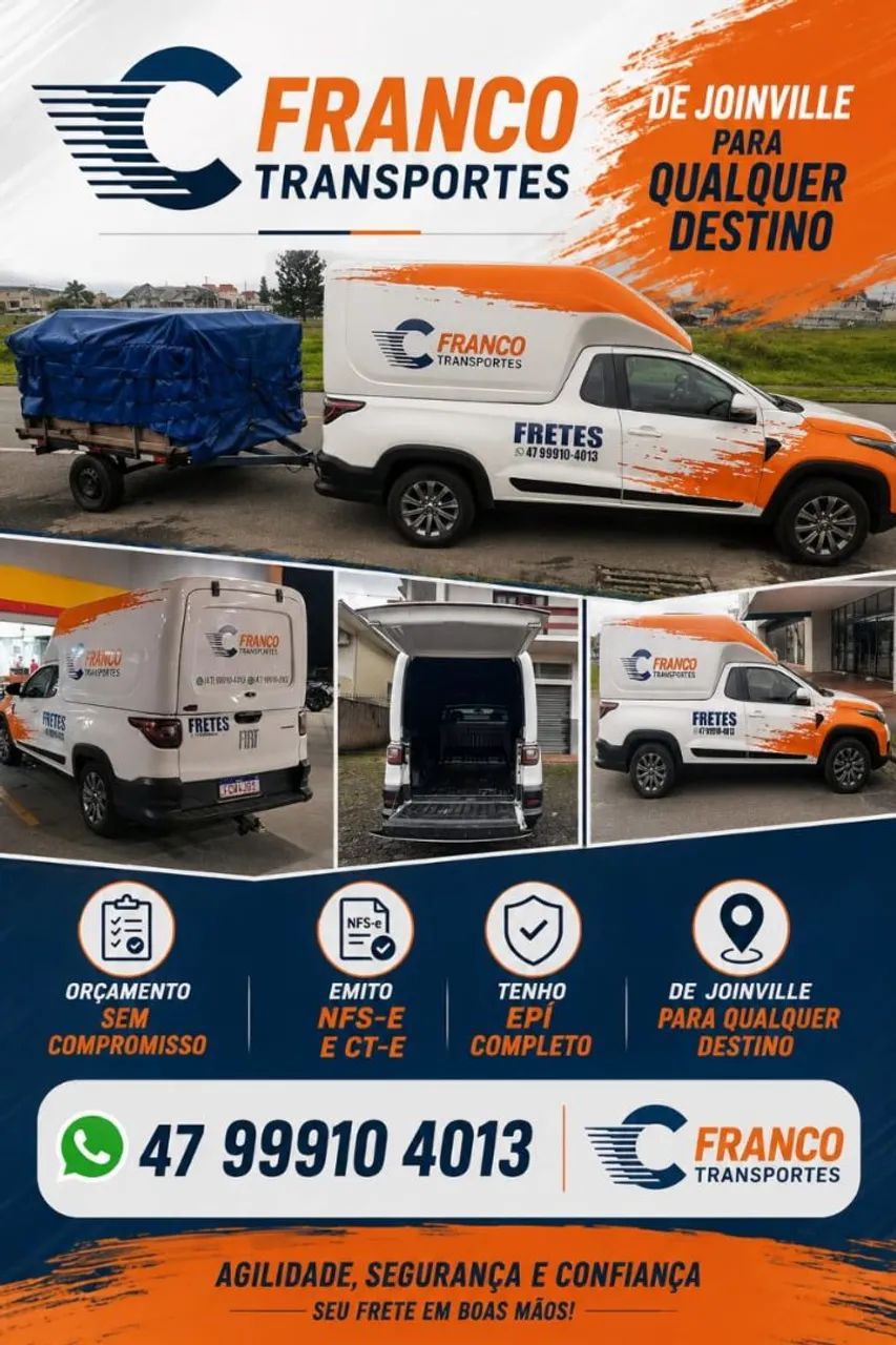 FRETE PEQUENO JOINVILLE SC