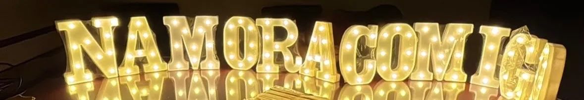 Letreiro de led ( namora comigo)