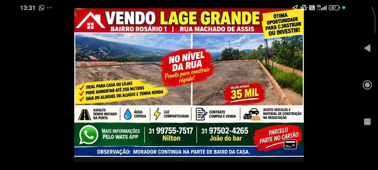Lote lage troca - Foto 2