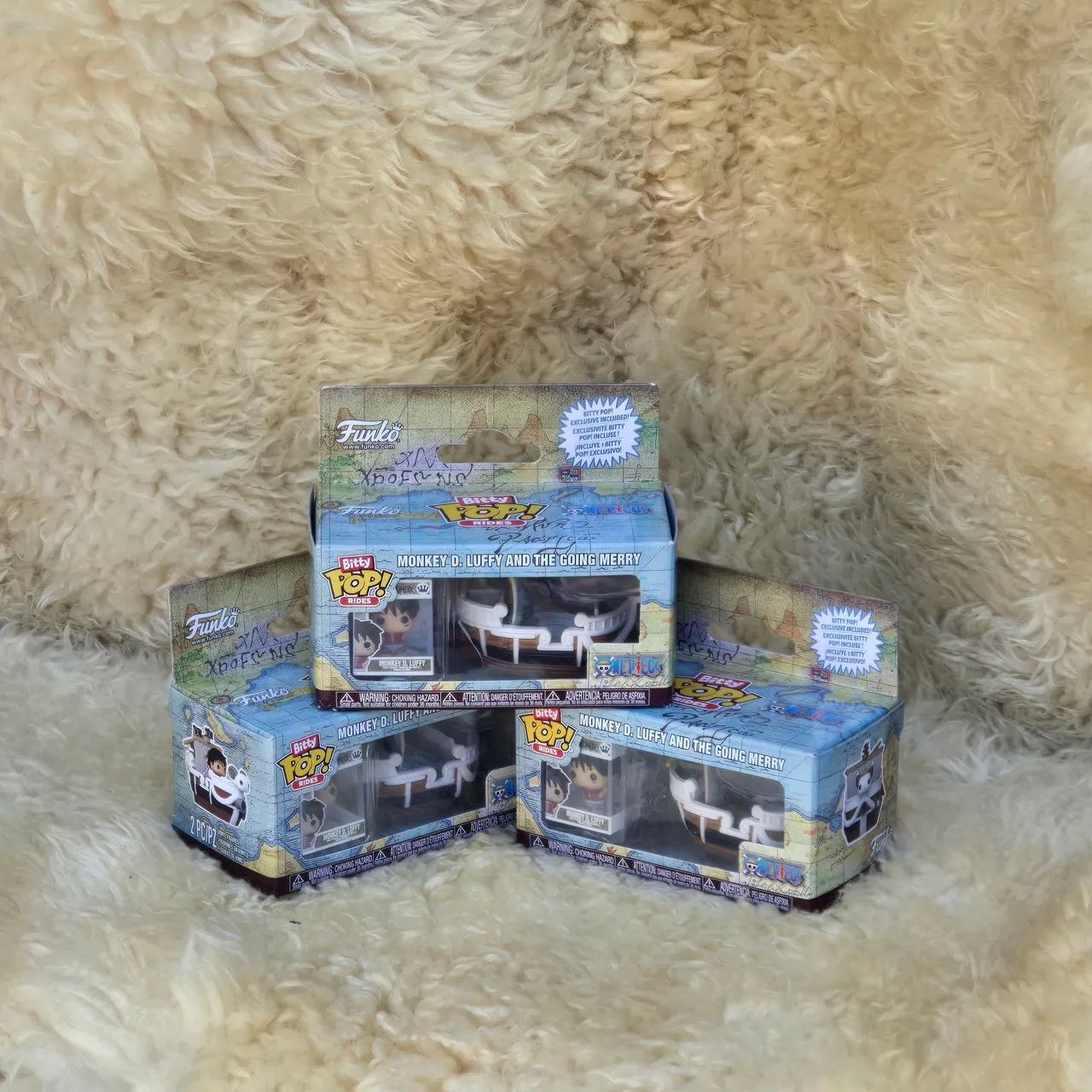 Funko Pop Bitty Rides Monkey D. Luffy e The Going Merry versão mini funko - Foto 2