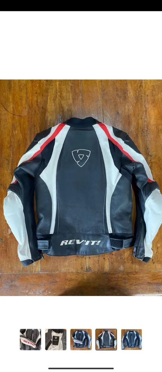 Jaqueta motoqueiro moto Revit couro legítimo com proteção  - Foto 5