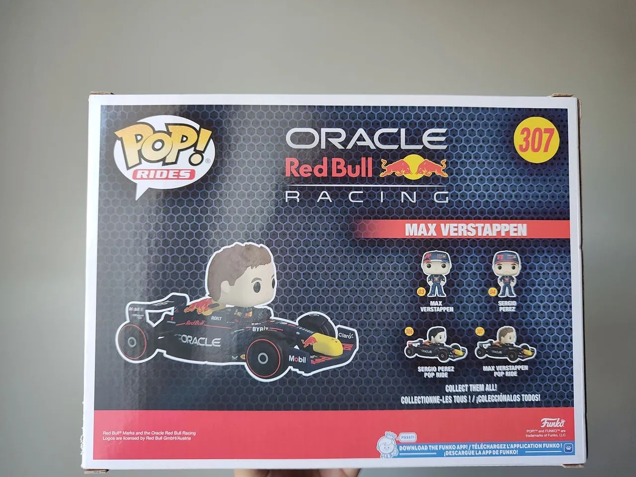 Funko Pop Rides Max Verstappen Red Bull Racing Oracle 307