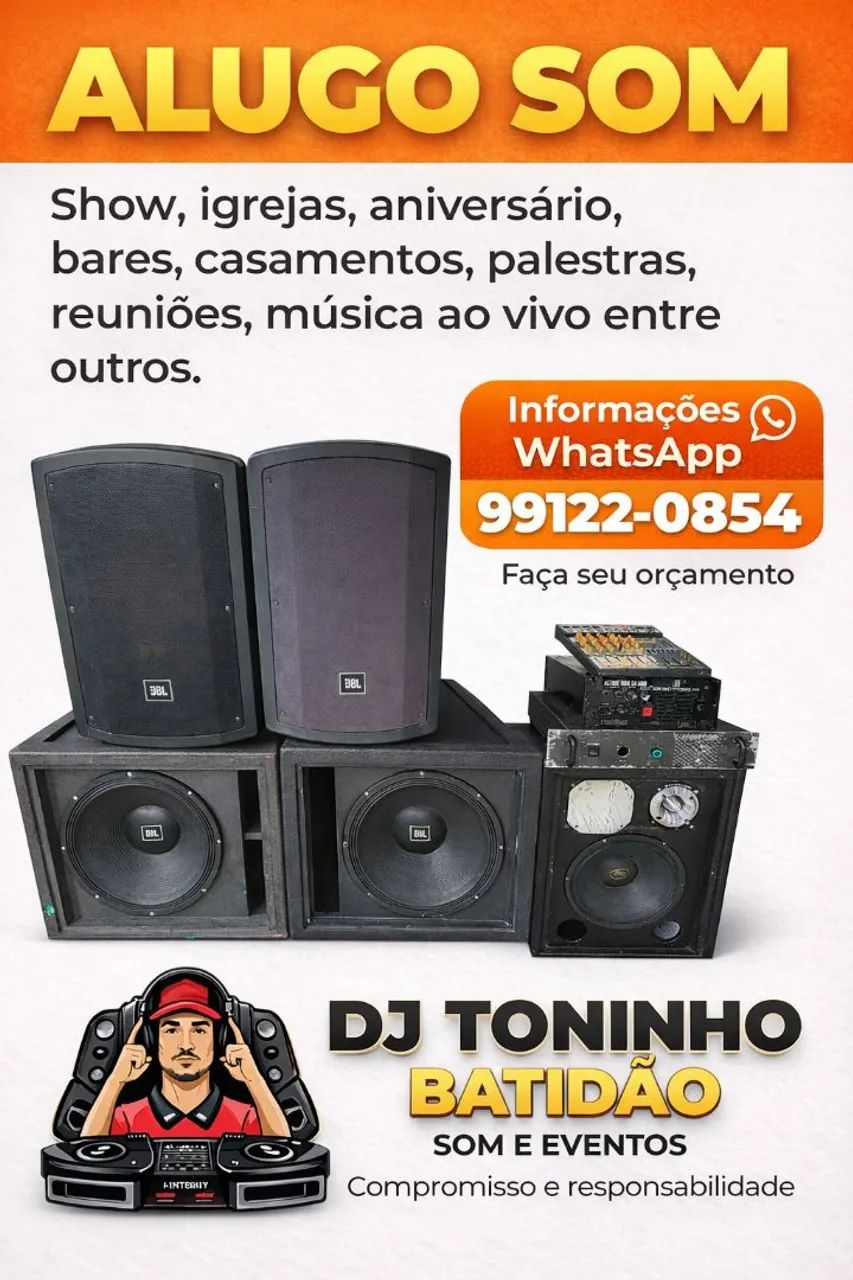 Alugo som e dj para seu evento 