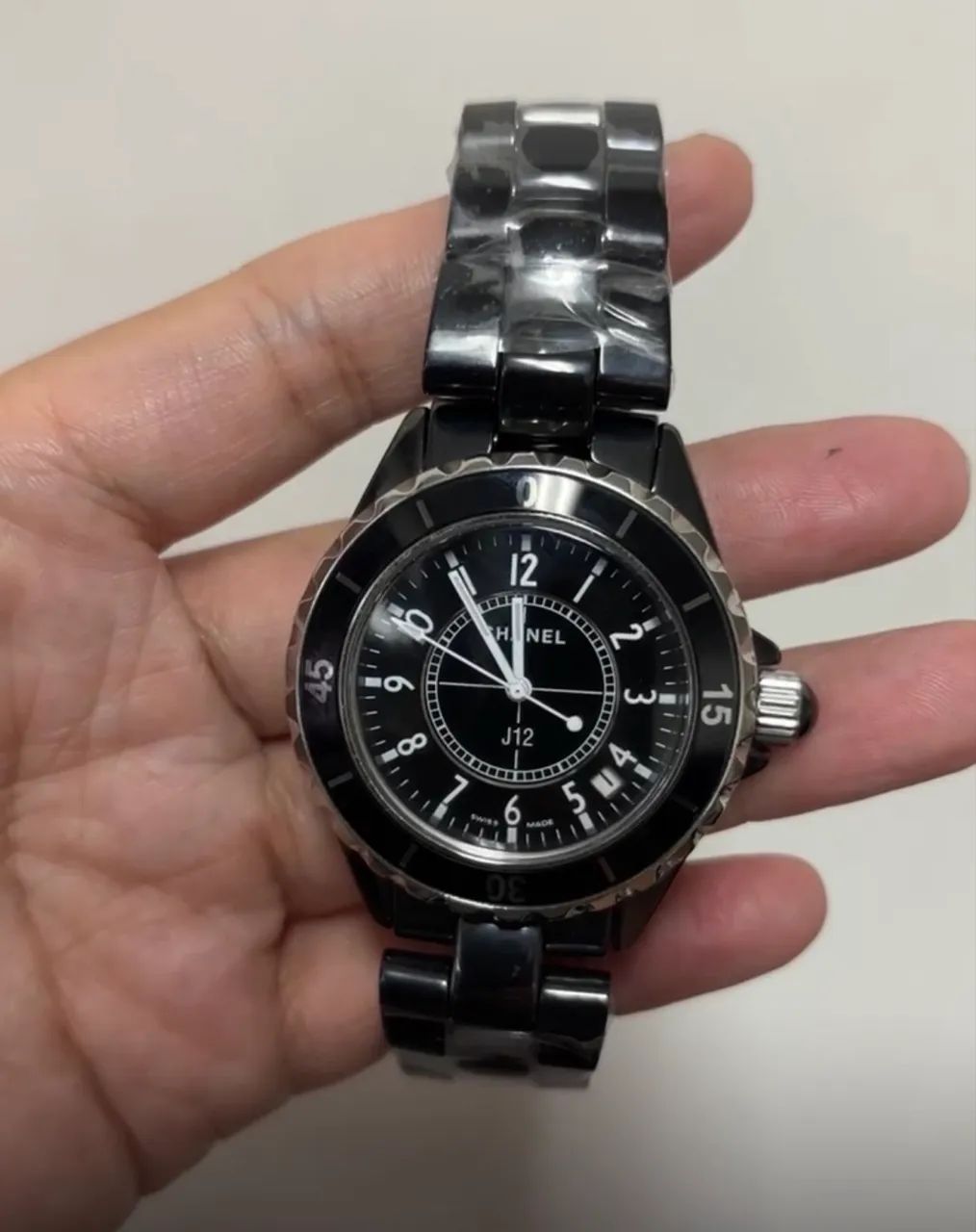 Relógio Chanel Preto Cerâmica 