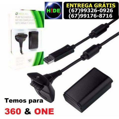 Kit carregador+ bateria Xbox (entrega grátis)