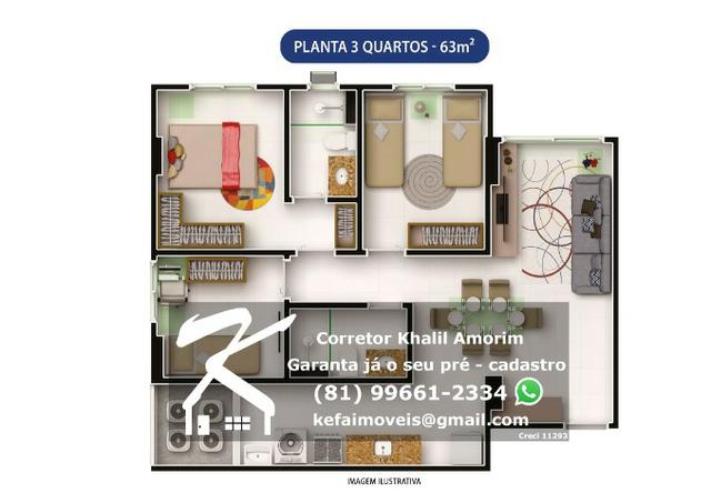 Novo Lançamento - Mensais de R$499,00 - Luar do Parque, 2 qts a partir de 259mil - Foto 17