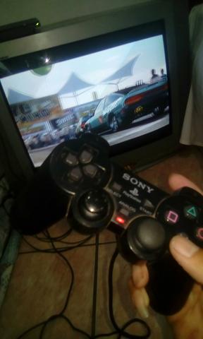 Tv 42 polegadas antiga 110$$ play com 2 jogos 1 cotrole 130$$ so trocas em tel ou nota - Foto 5