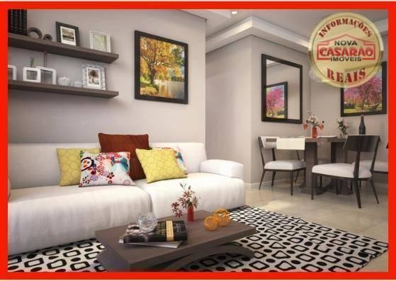 Apartamento com 2 dormitórios à venda, 70 m² por R$ 220.000,00 - Caiçara - Praia Grande/SP