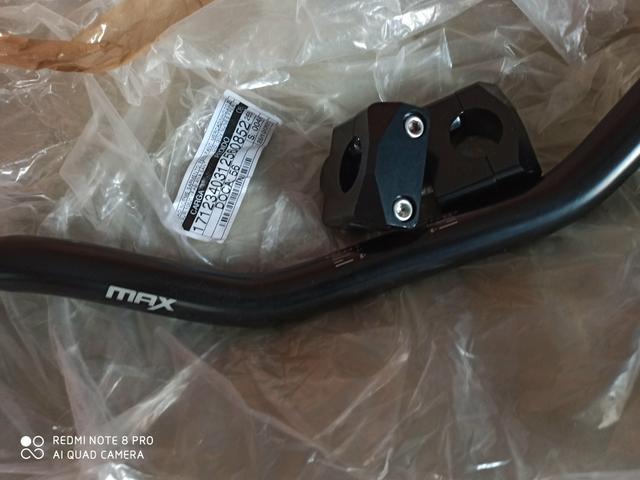 Guidão max preto com suporte