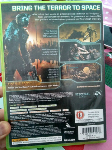 Dead Space 2 Original Xbox 360 Xbox One Videogames Jardim Casqueiro Cubatao 774565417 Olx