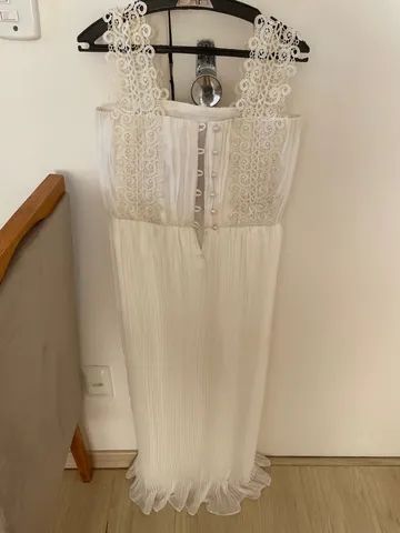Vestido beje longo - Foto 3
