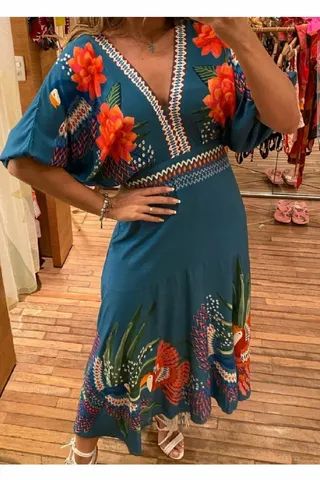 Vestido midi Farm - Foto 2