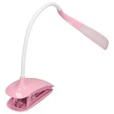 Luminária de mesa led articulável com garra, lâmpada de toque recarregável