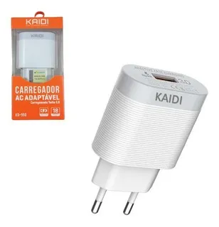 Carregador Rápido Kaidi KD-550 wpp.43. *
