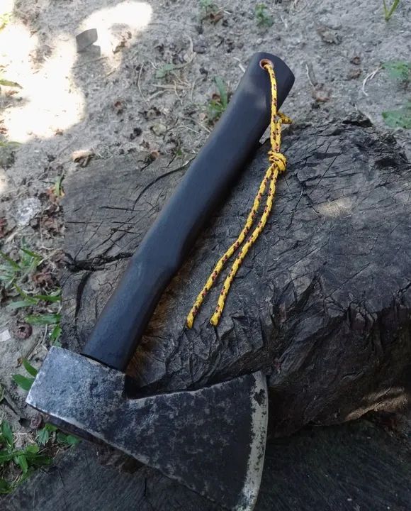 Machadinha Antiga Relíquia Aço Cabo Madeira Lei Canela Preta - Foto 3