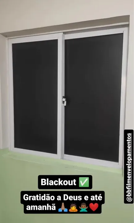 Película Blackout para Janela