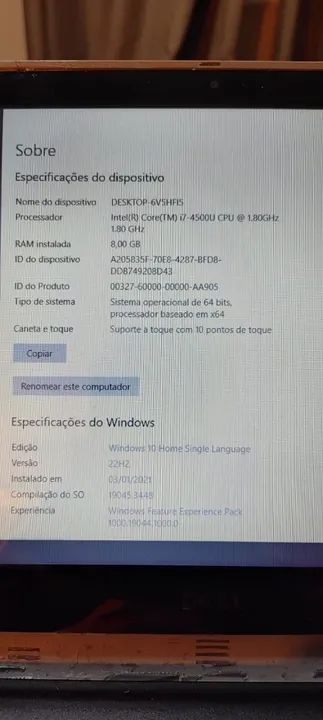Notebook Dell Usado Touch-screen Inpiron Core I7 - Foto 5