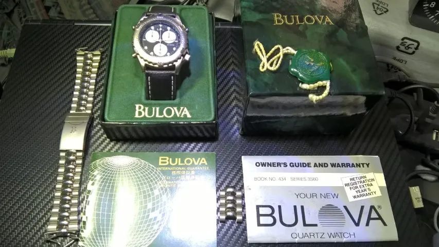 Relógio Bulova Cronógrafo Colecionador Estado de zero na caixa e documentação originais - Foto 3