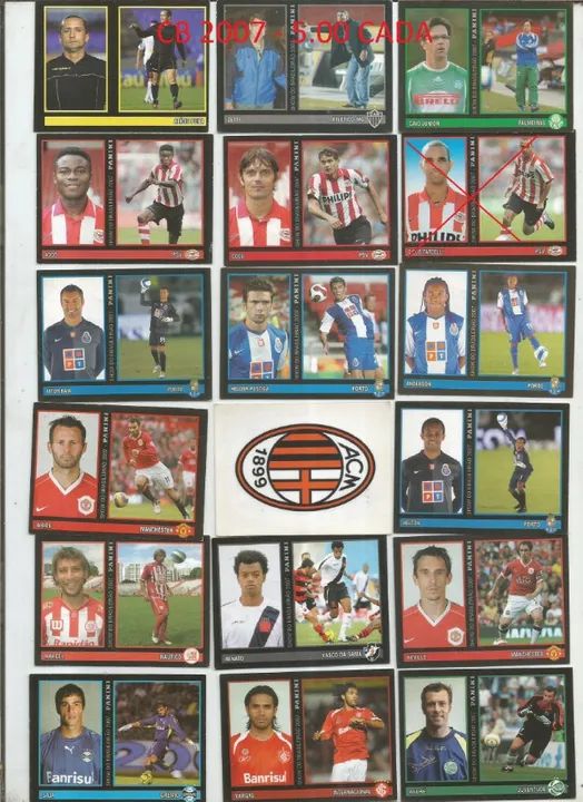 figurinhas campeonato brasileiro 2007 - a partir 5.00 cada