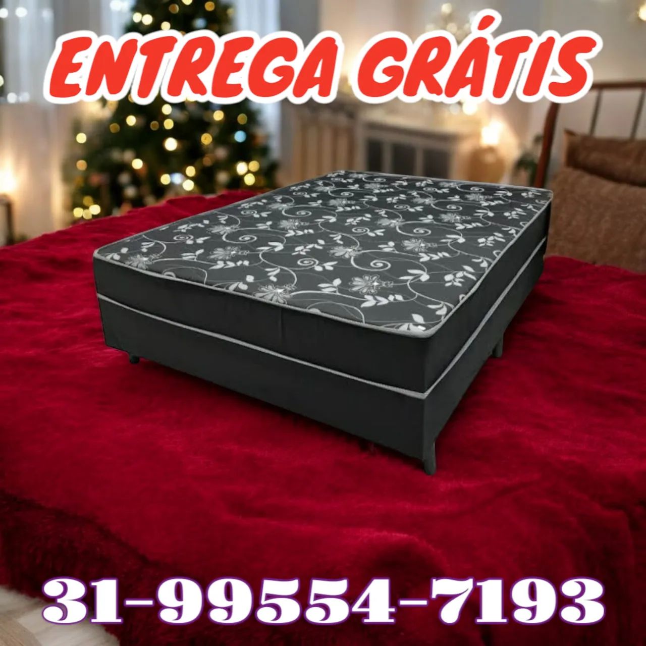 CAMA BOX CASAL MOLAS / ENTREGA GRÁTIS / NOVAS 